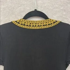 INC International Concepts | Dresses | Inc International Concepts Black And  Gold Embellished Sheath Dress | Poshmark